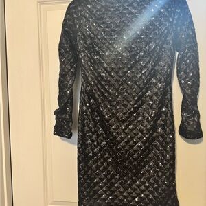 Elegant Black Sequin Dress